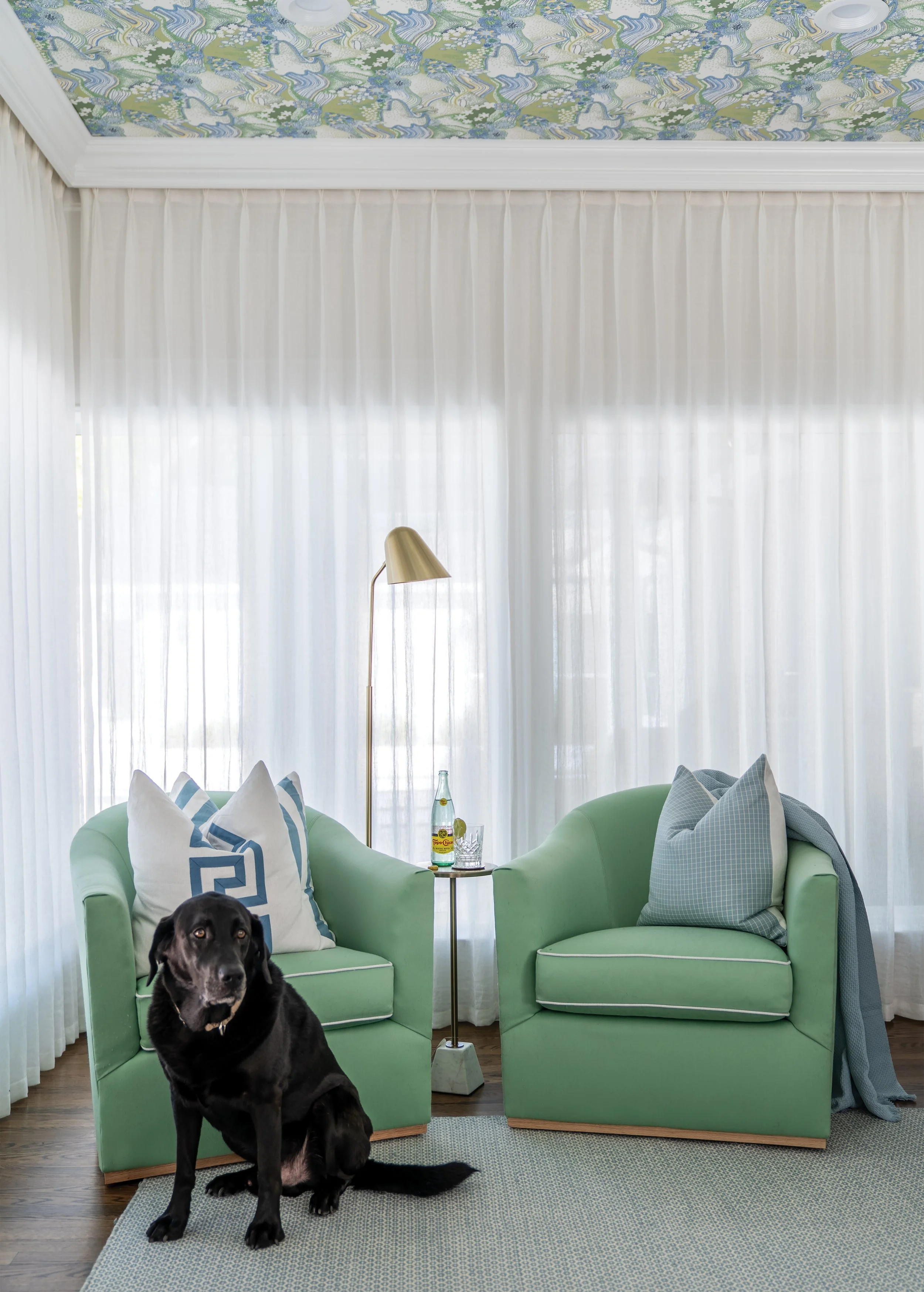 Custom Green Armchairs DFW