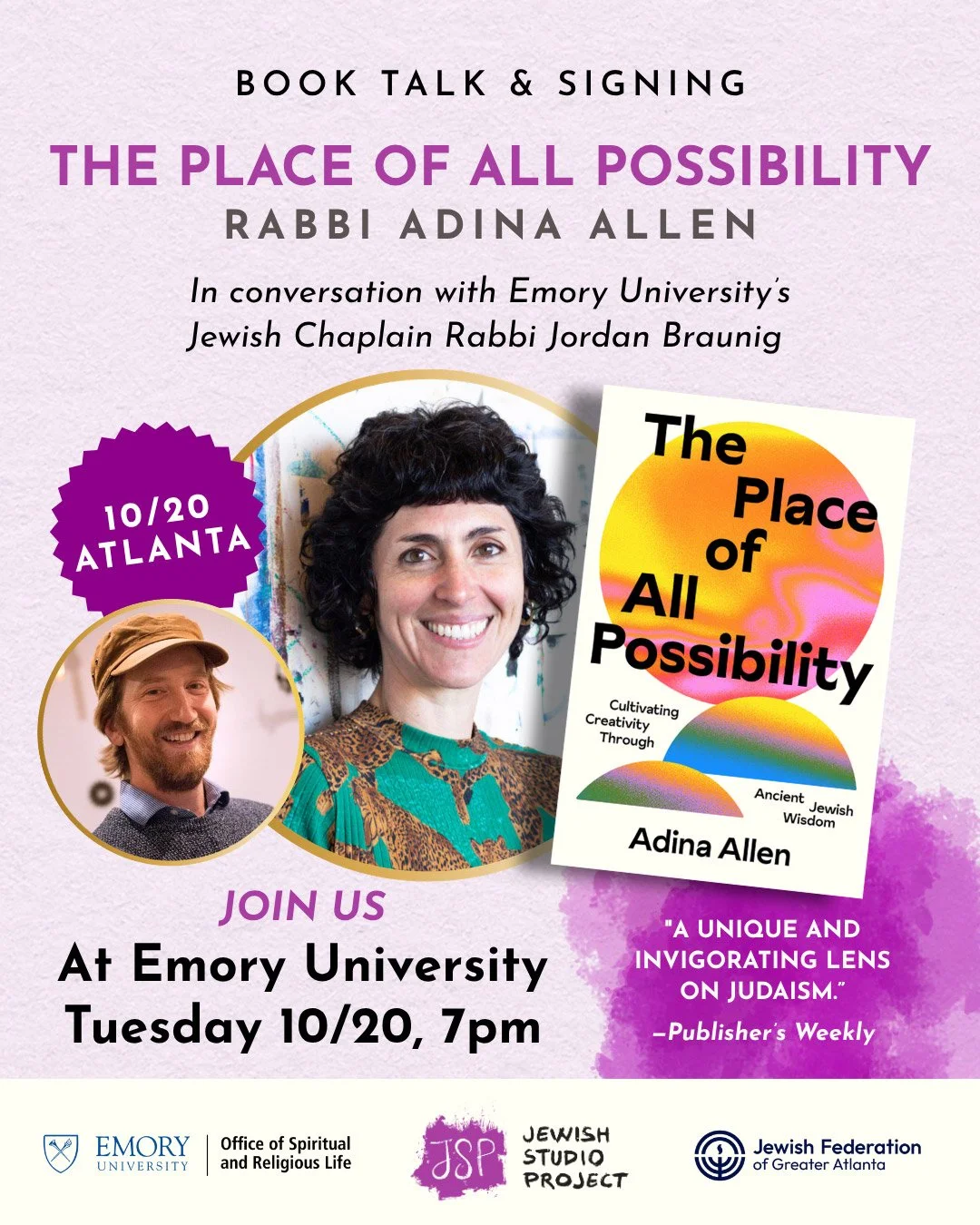 The Place of All Possibility Book Talk, Atlanta