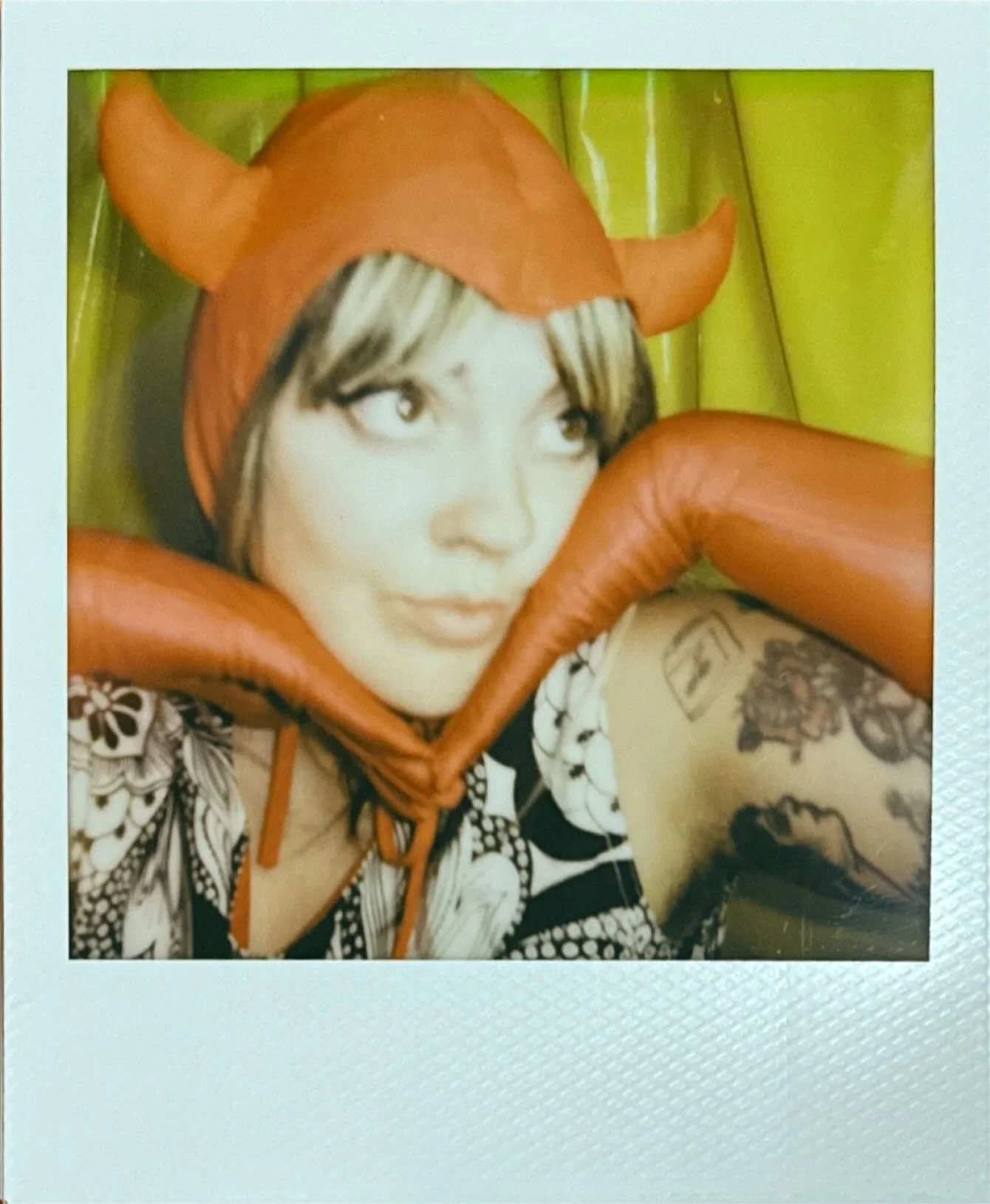 This 1970&rsquo;s hand made devil bonnet just hit the floor 😈