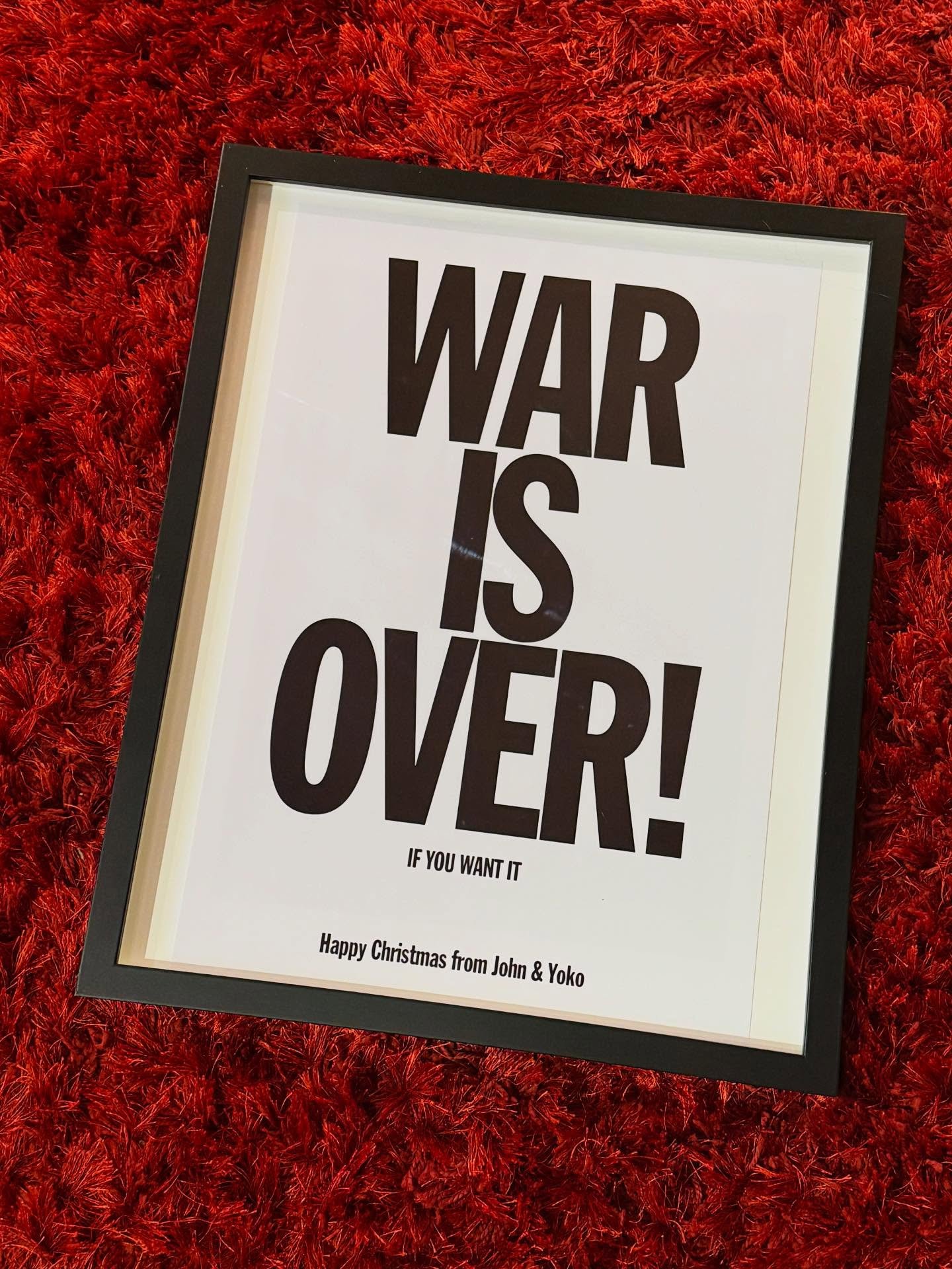 happy holiday&rsquo;s
the war is over (if you want it)