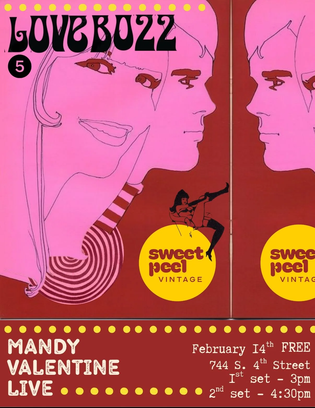 Happy Valentine&rsquo;s Day, here are the two events happening today 💋
xoxo, 
Sweet Peel