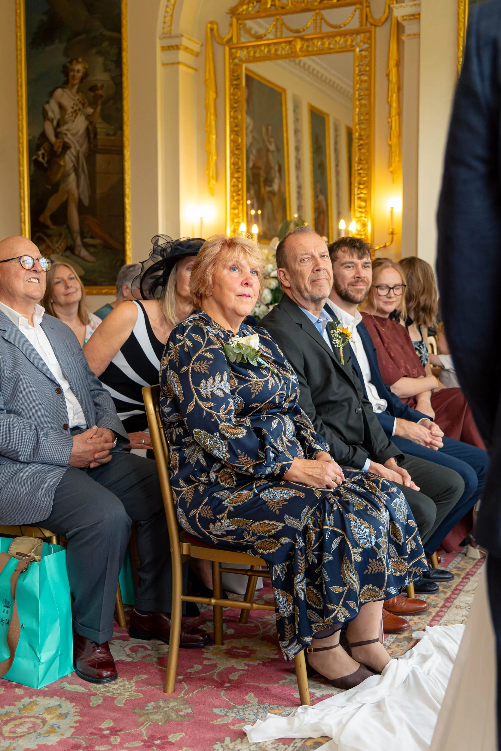 mum watches proudly during ceremony