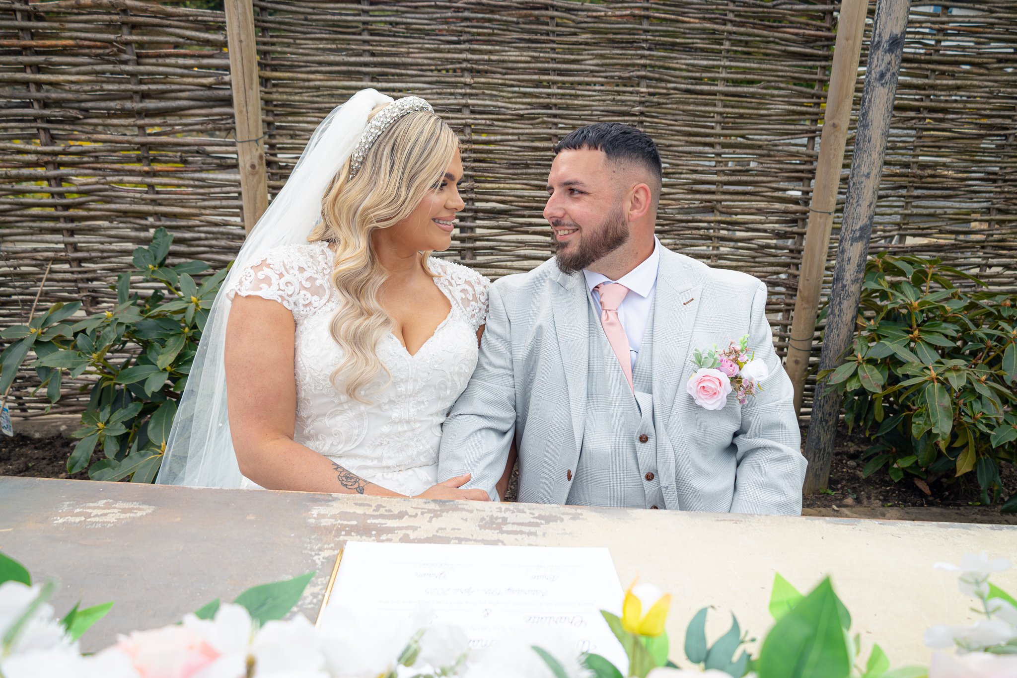 Just married, Signing of certificate, Bride and Groom portrait, The Orchard, Maidstone