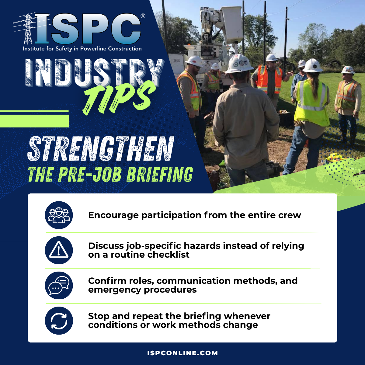 ISPC Industry Tips: Strengthen the Pre-job Briefing