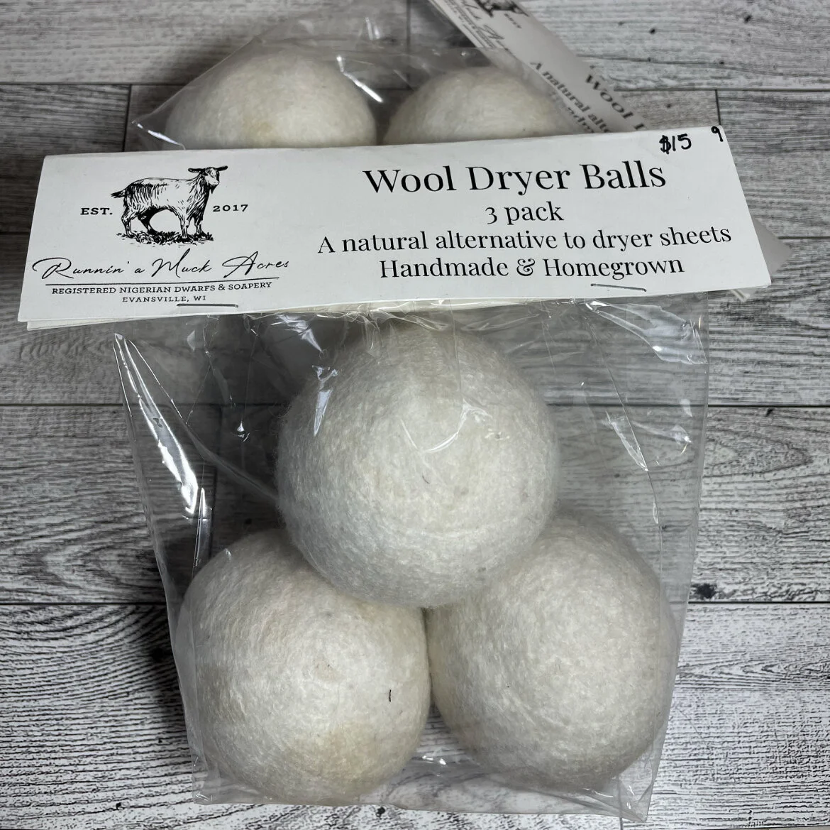 Wool Dryer Balls Pack of 3