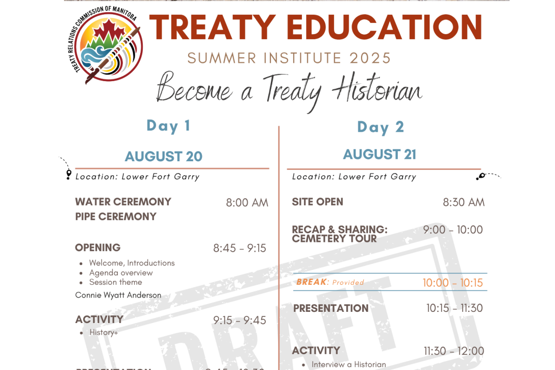 Treaty Education - Summer Institute