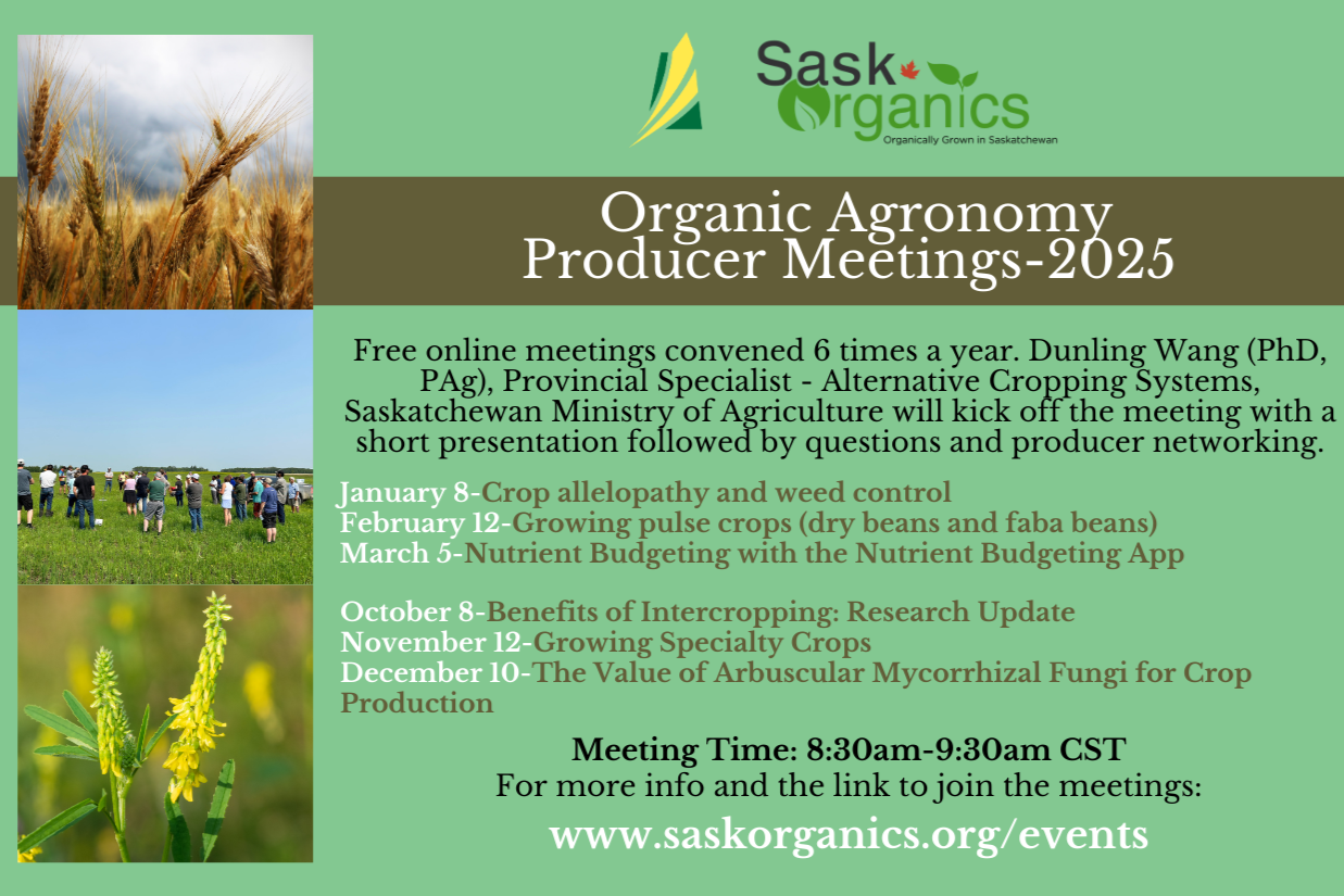 Organic Agronomy Meeting - Growing Specialty Crops