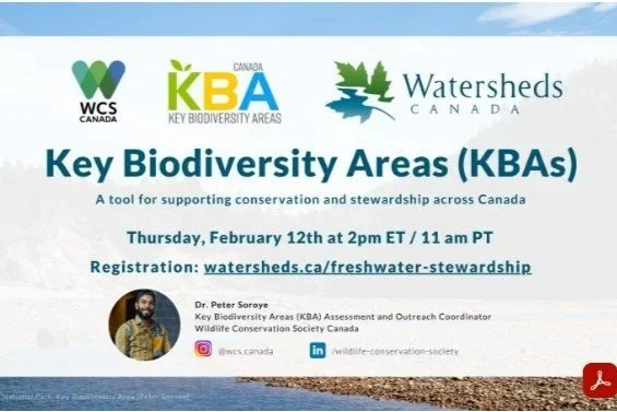 Key Biodiversity Areas (KBAs): A tool for supporting conservation and stewardship across Canada