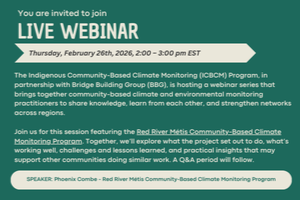 Red River Métis Community-Based Climate Monitoring Program