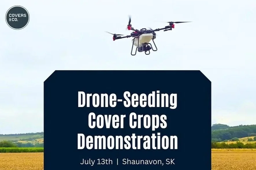 Drone Seeding Cover Crops Demonstration