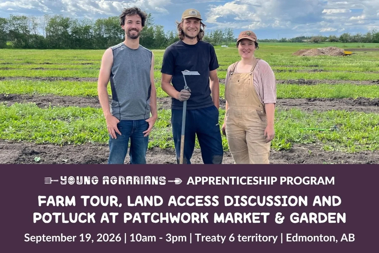 Farm Tour, Land Access Discussion, and Potluck at Patchwork Market & Garden