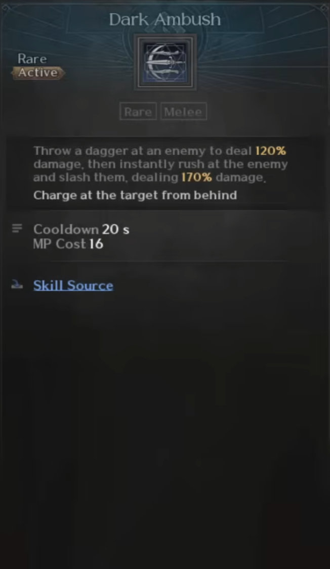 Assasin, Skills, Dark Ambush