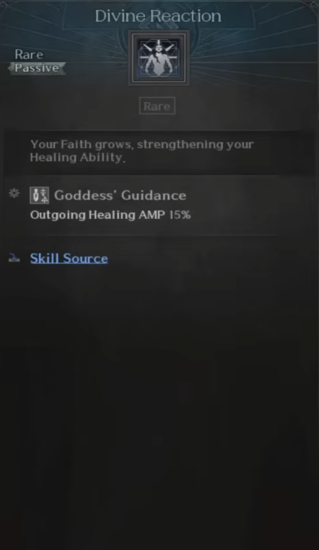 Divine Caster, Healer, Skills, Divine Reaction