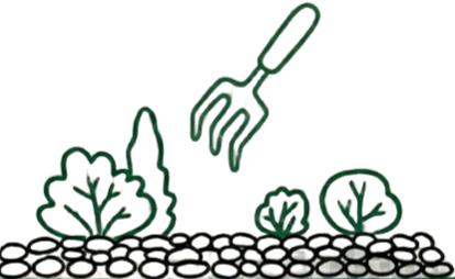 low maintenance garden, decorative stones, weed control, reduced upkeep, landscaping efficiency, Avesium