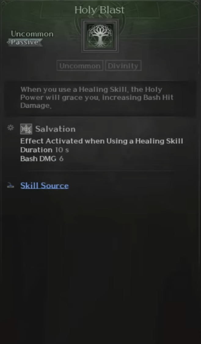 Divine Caster, Healer, Skills, Holy Blast