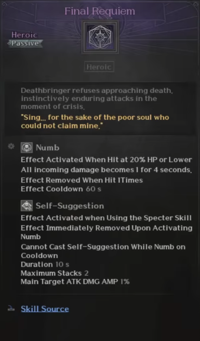 Death Bringer, Skills, Final Requiem, Raven 2