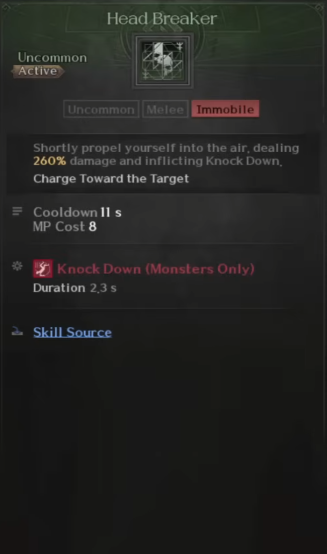 Berserker, Skills, Head Breaker, Raven 2