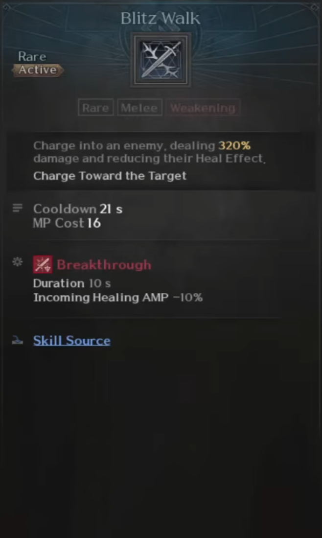 Berserker, Skills, Blitz Walk, Raven 2