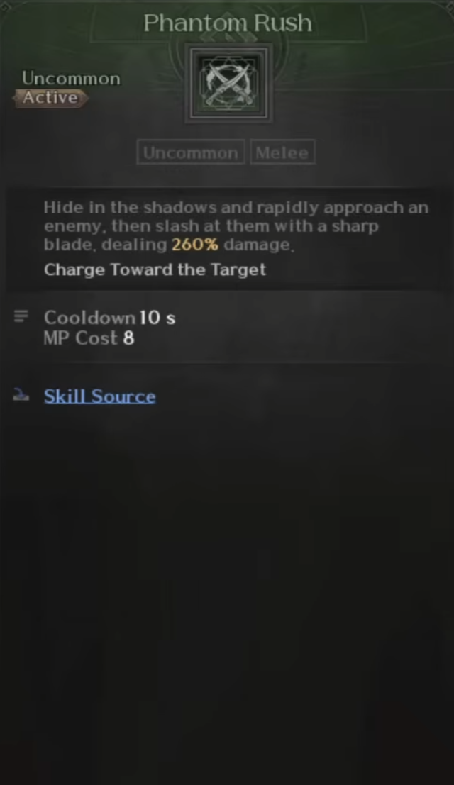 Assasin, Skills, Phantom Rush