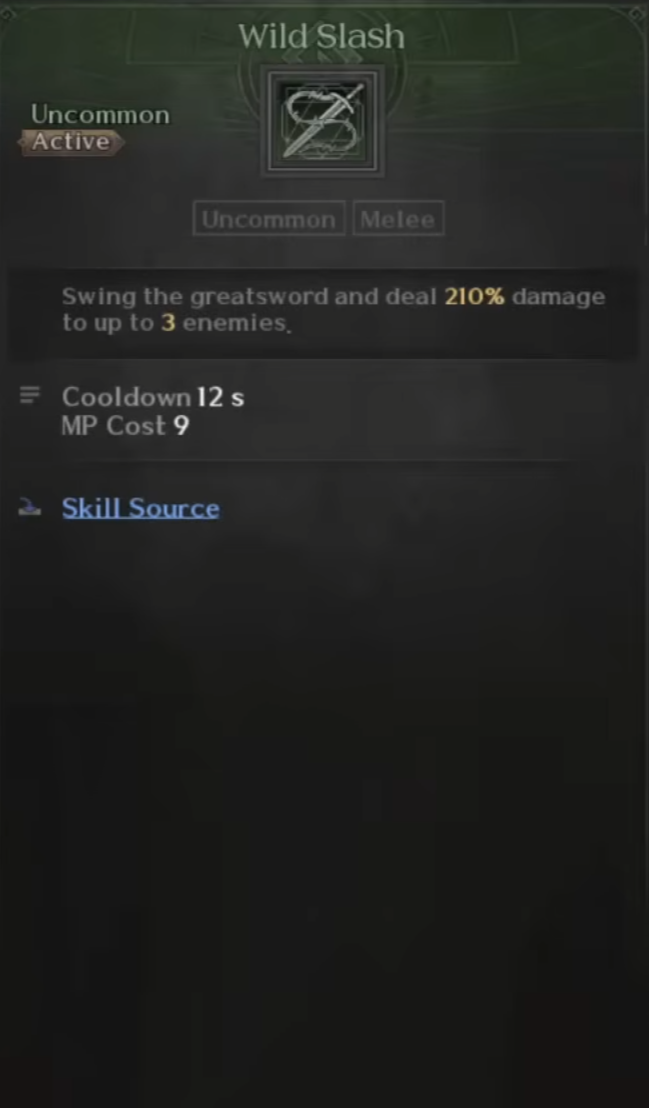 Berserker, Skills, Wild Slash, Raven 2