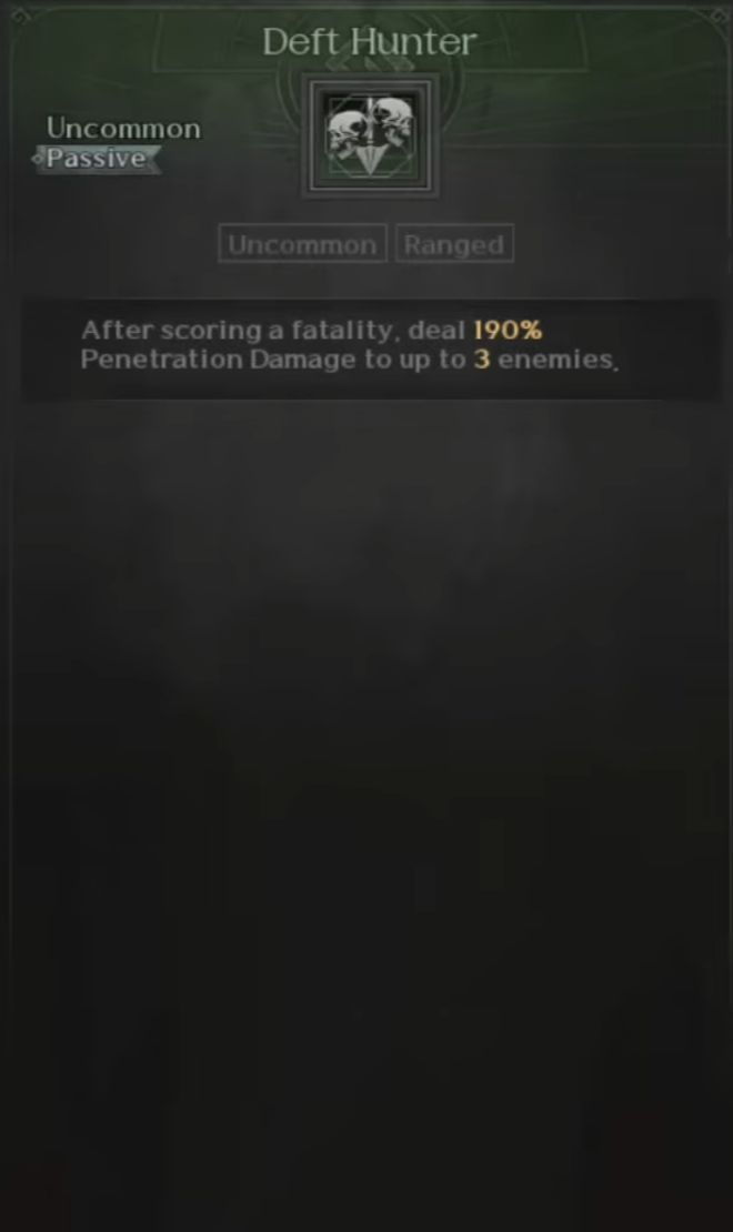 Destroyer, Skills, Deft Hunter, Raven 2