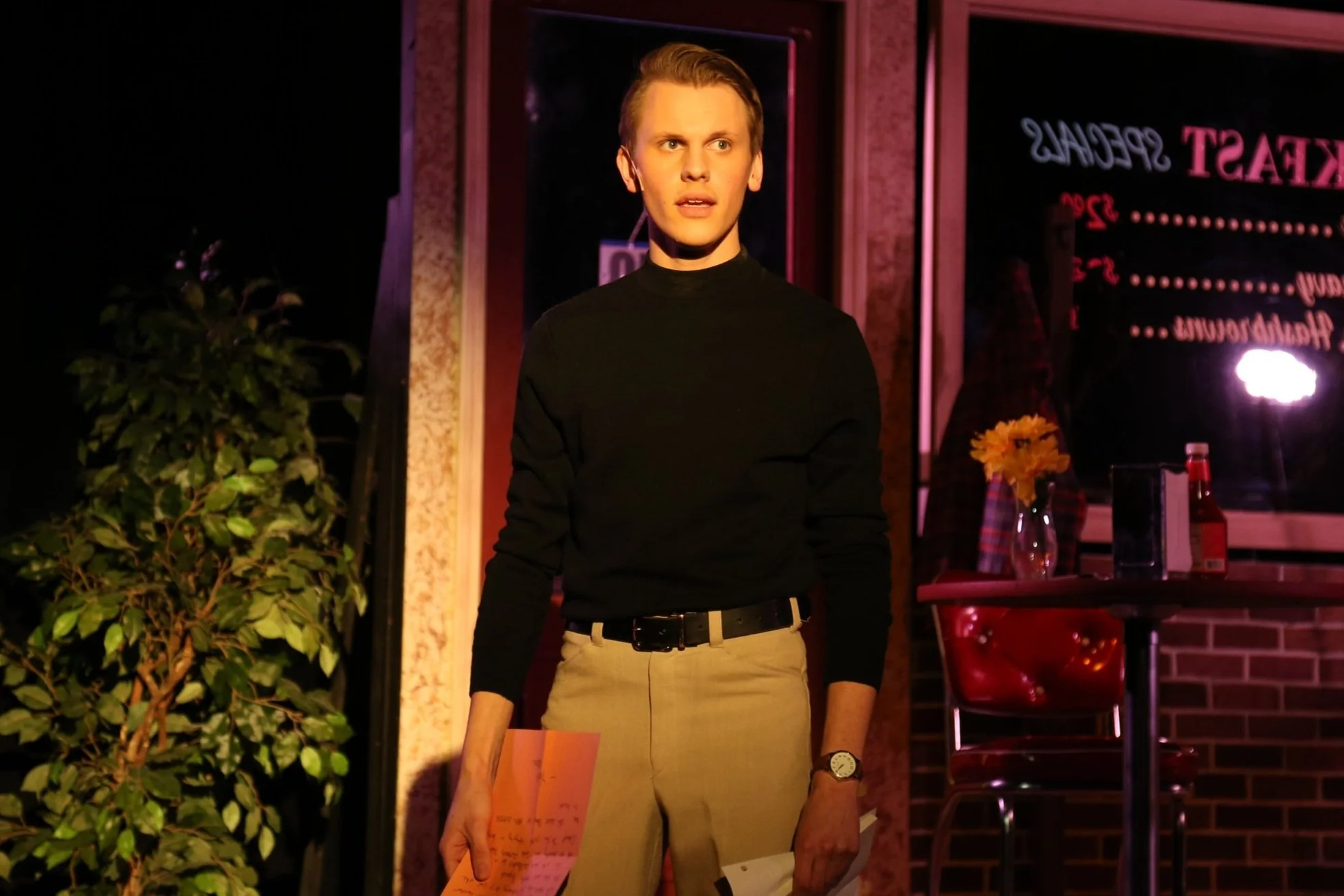 Joe Sutter in the Dobbins Conservatory production of The Spitfire Grill, 2022