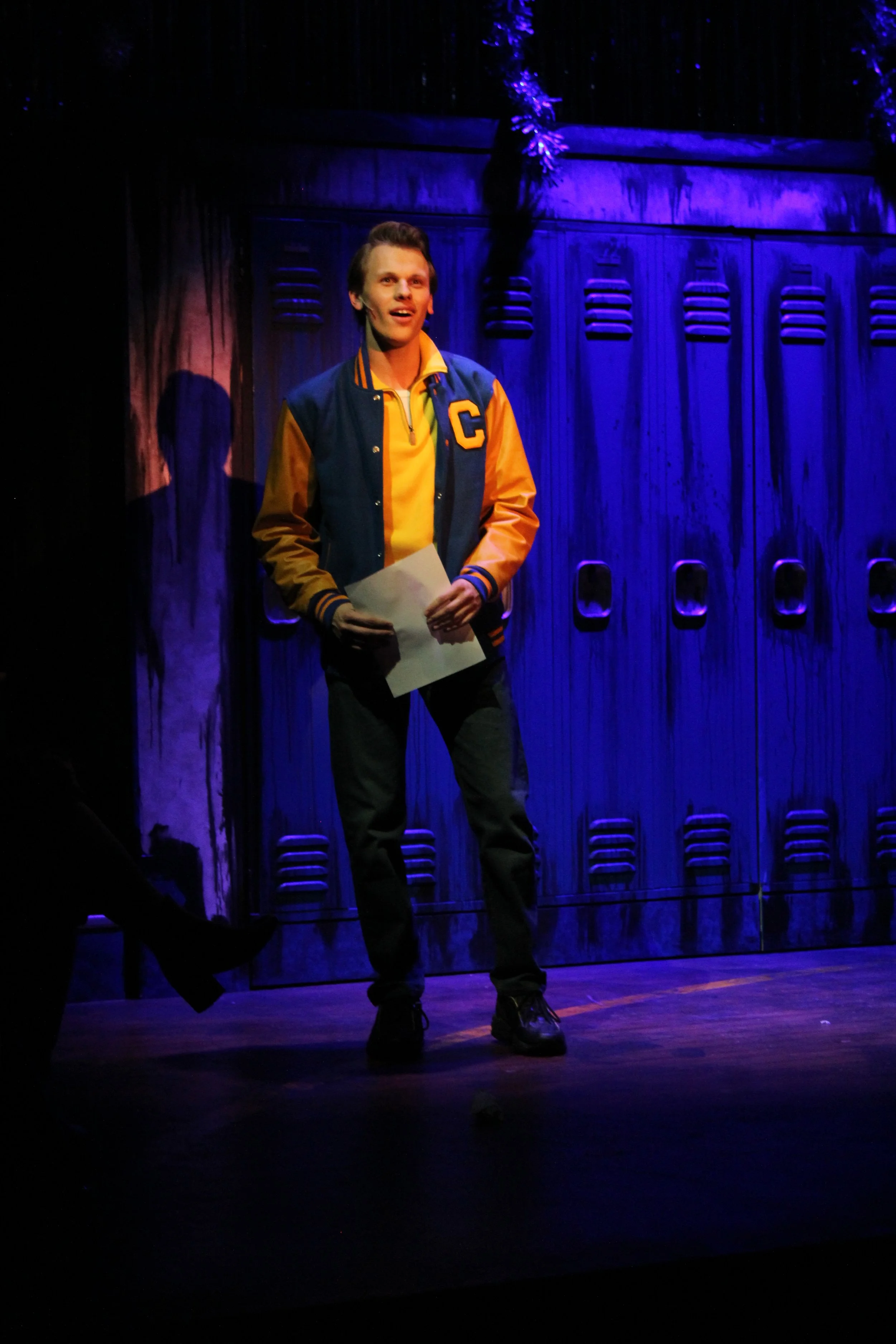 Tommy Ross in the Dobbins Conservatory's production of Carrie: The Musical