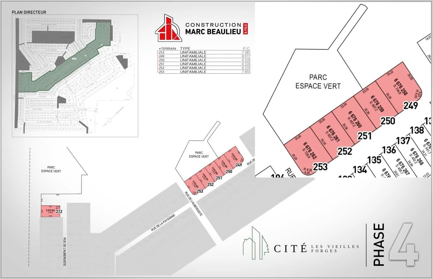 Voici 6 terrains disponibles dans le secteur la Cit&eacute; du Golf les Vieilles Forges &agrave; Trois-Rivi&egrave;res. Une construction obligatoire avec notre &eacute;quipe pour y b&acirc;tir votre maison unifamiliale. 

Nous avons &eacute;galement 