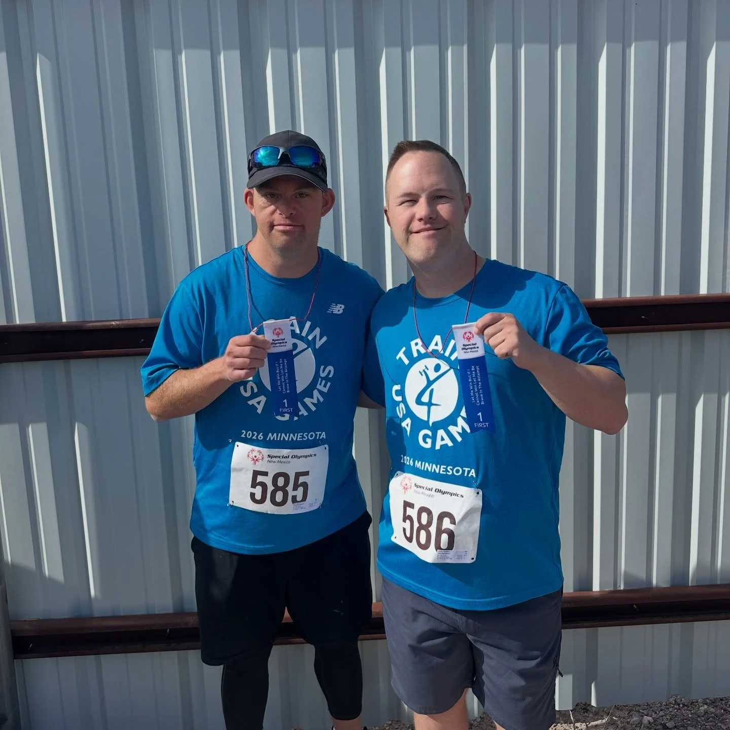 So thankful to have @specialolympics in my life ! I&rsquo;m so excited to share I won 1st place in the 200 and the relays!! &amp; 2nd place in the shot put and the 100! Congrats to all of the other teams who competed today @specialolympicsnm ! 
GO TE