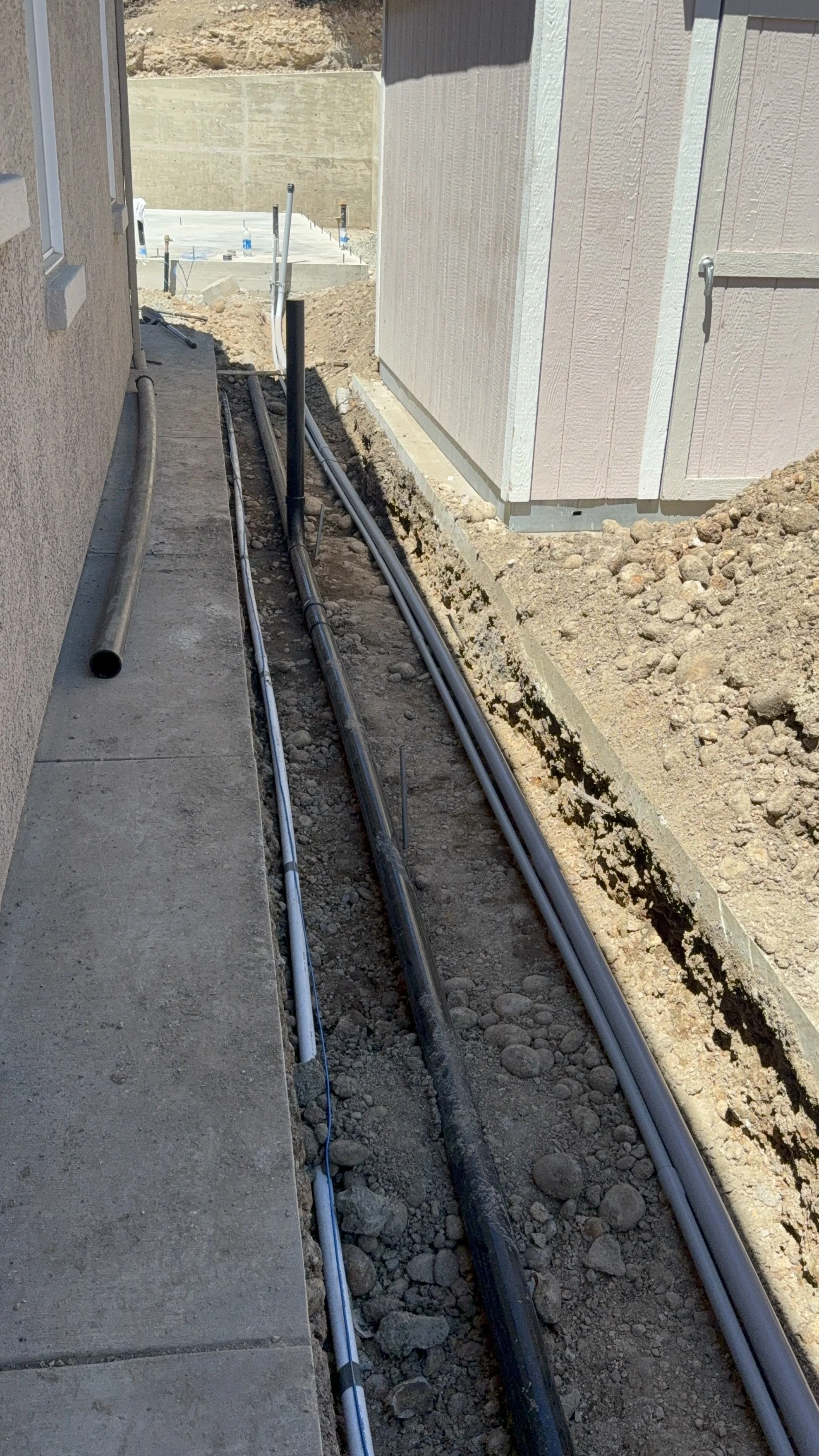 Trenching and Utilities Connection