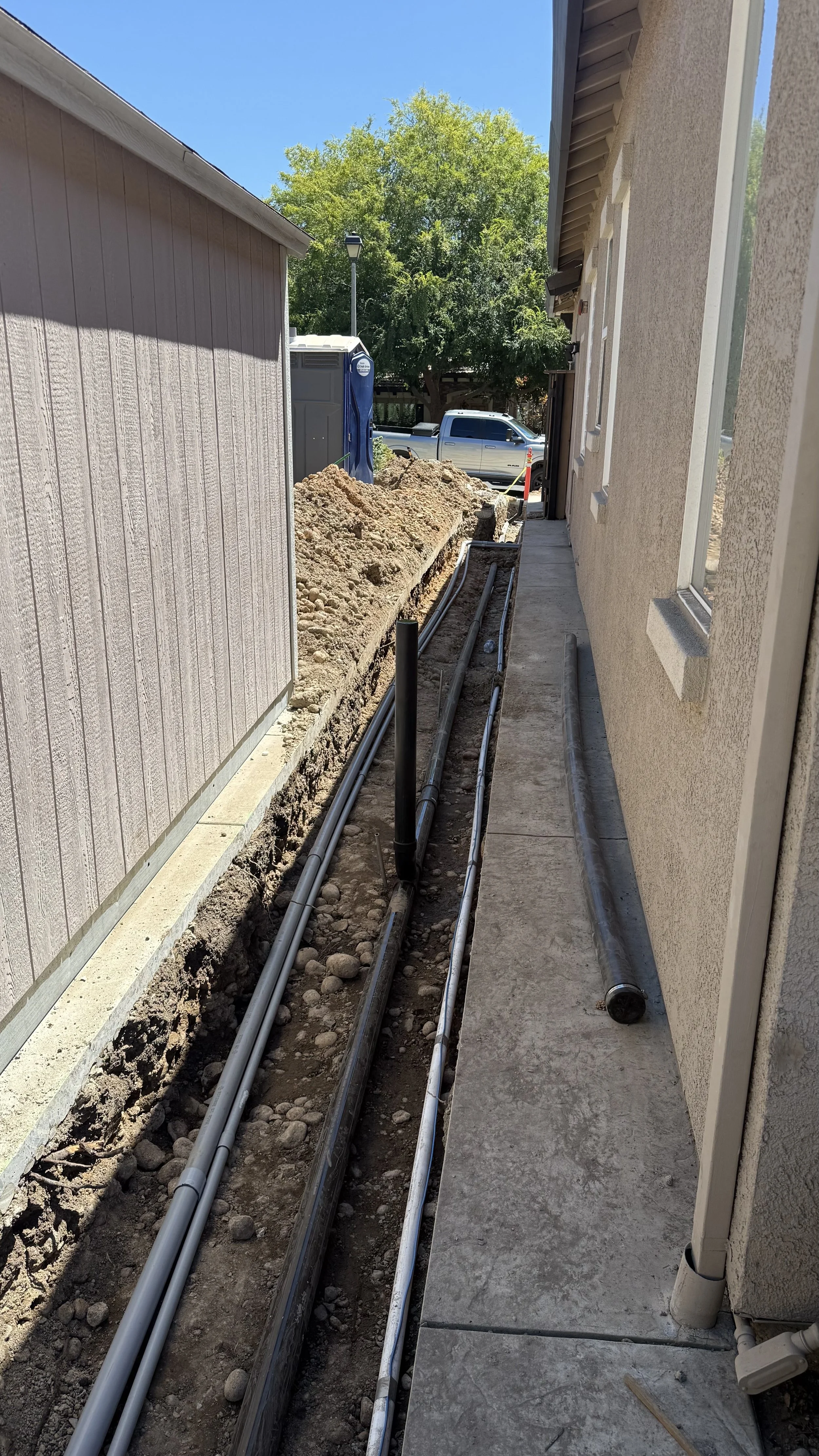 Trenching and Utilities Connection