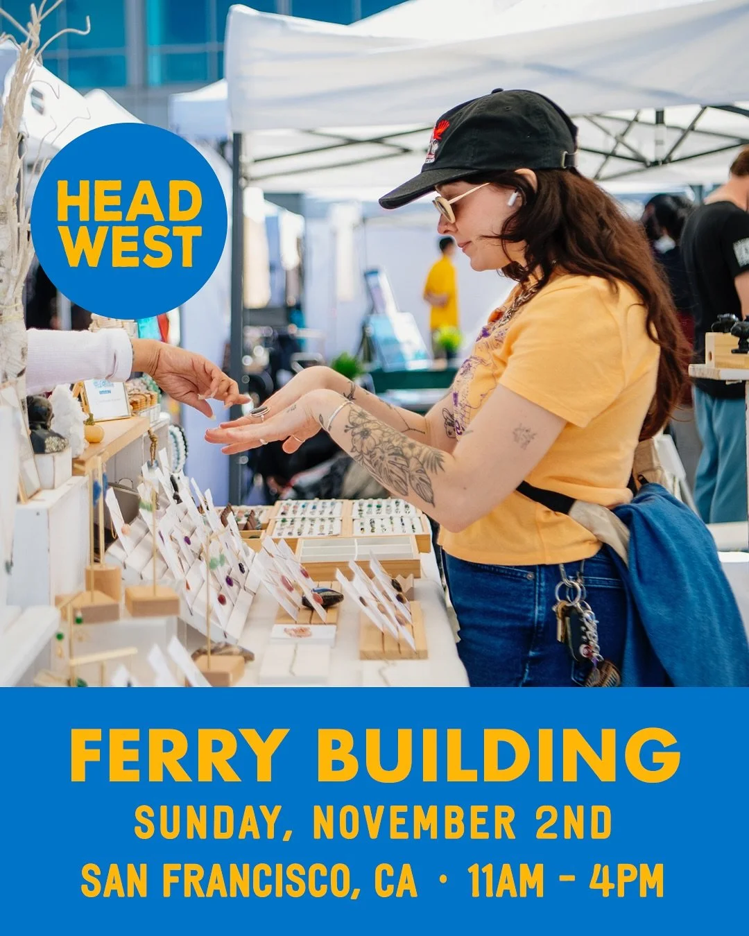 π HEAD WEST THIS SUNDAY | SF FERRY BUILDING β΄οΈ
.
Join us as we kick off a new month of β¨HOLIDAY Marketplace Magic πβ¨ with our first date in November — This Sunday, November 2nd from 11am - 4pm at the iconic SF @ferrybuilding πβ΄οΈ
.
πFind us