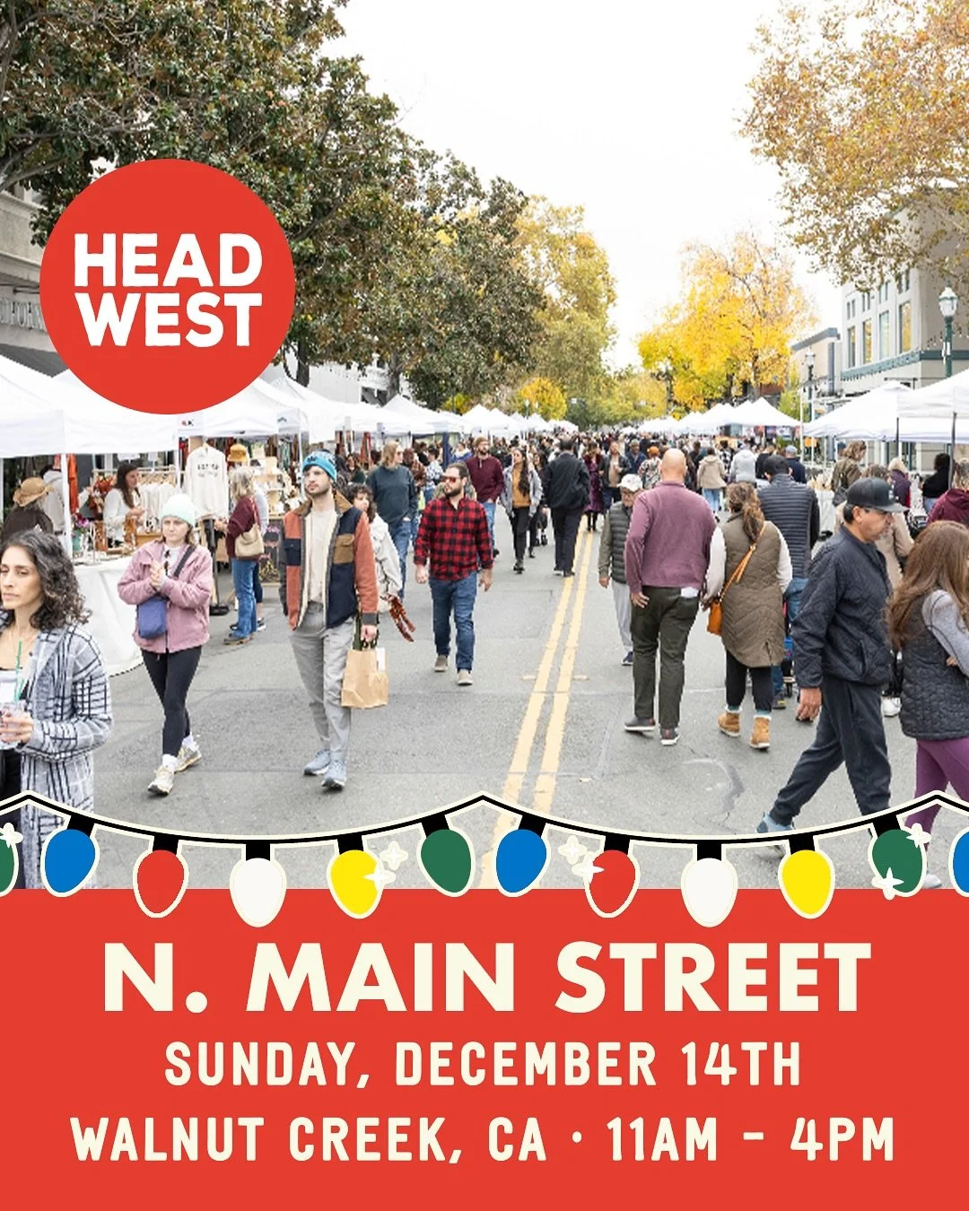 🌞HEAD WEST THIS SUNDAY | N. MAIN STREET in WALNUT CREEK 🌳⛲️

Join us one last time in beautiful Walnut Creek @walnutcreekdowntown for our biggest Marketplace of the YEAR &mdash; This SUNDAY, December 14th from 11am - 4pm✨
.
📍Find us all along both