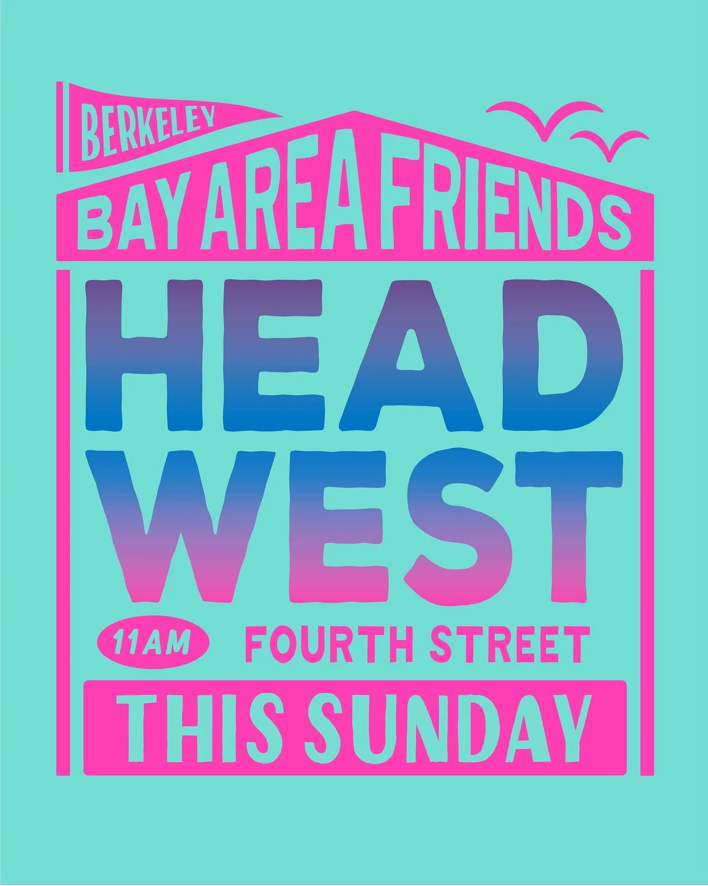 🌞HEAD WEST THIS SUNDAY🌞
.
Join us this Sunday, March 29th from 11a - 5p as HEAD WEST returns to Fourth Street @fourthstreetshops for our first of 3 seasonal Marketplaces in Berkeley, CA 🛍🌳
.
📍Find us at 1719 Fourth Street *right next to @rejuven
