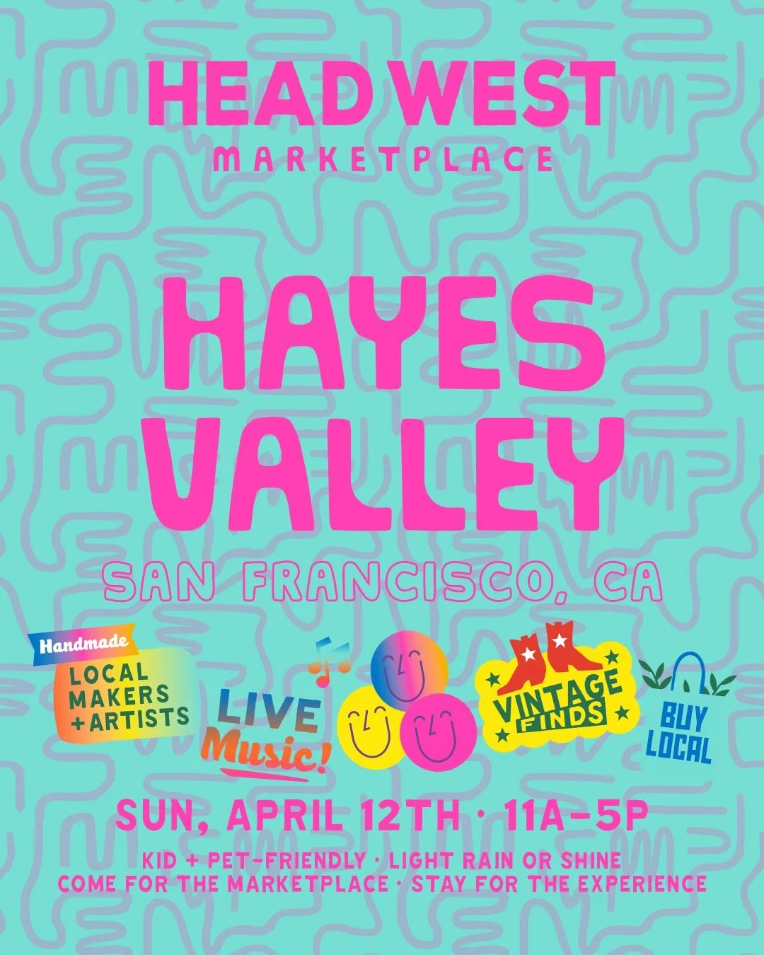 🌞HEAD WEST THIS SUNDAY | HAYES VALLEY, SAN FRANCISCO 🏡✨

We&rsquo;re so excited to be BACK in Hayes Valley @explorehayesvalley in the heart of San Francisco for our first MEGA Marketplace of 2026 &mdash; THIS SUNDAY, April 12th from 11a - 5p 🤩🎉
.