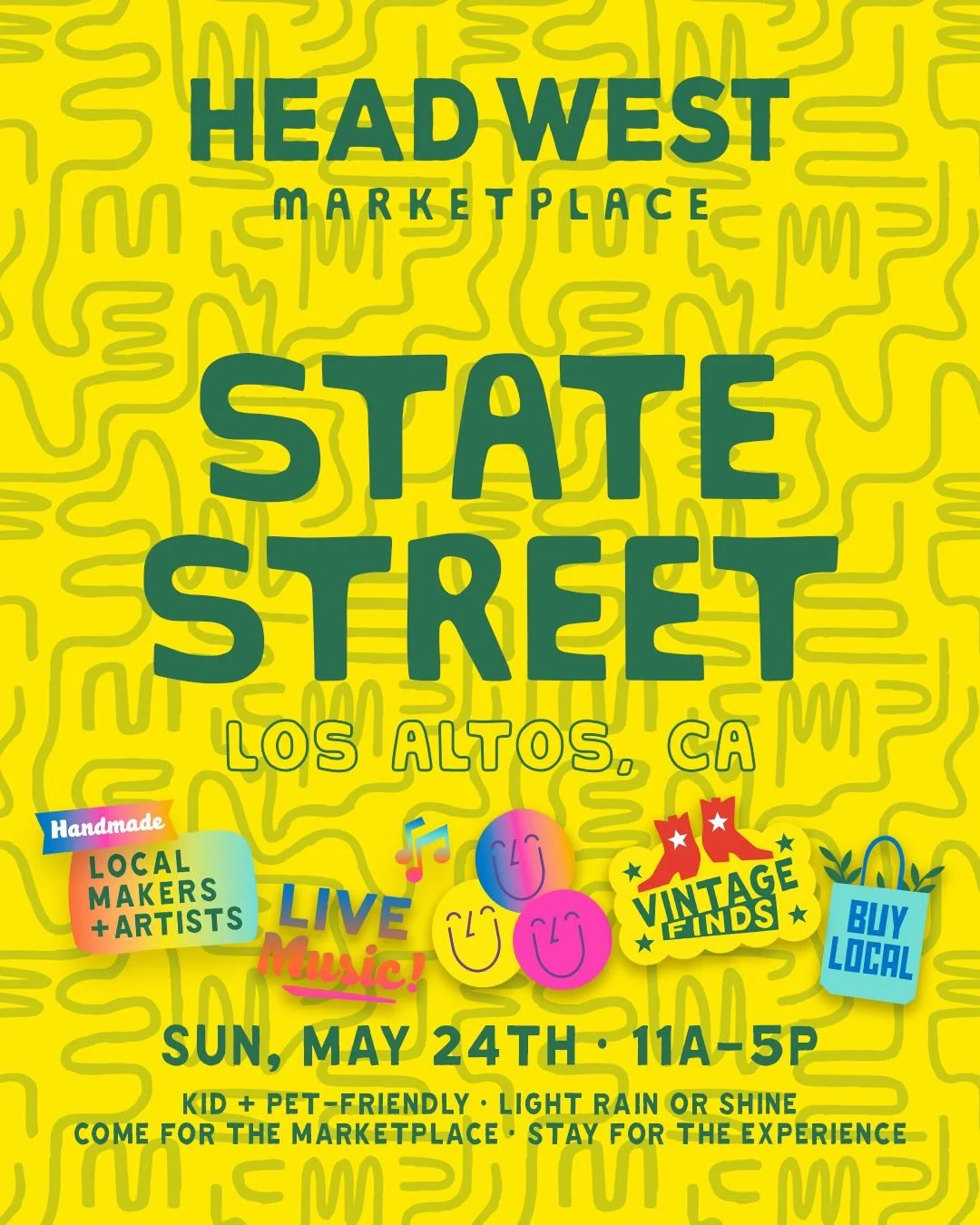 🌲🏘️ HEAD WEST THIS SUNDAY | STATE STREET IN LOS ALTOS 🌲🌞
.
Join us this Sunday, May 24th from 11am - 5pm as we return to beautiful State Street in Los Altos to officially kick off SUMMER! 🙌☀️🥳
.
In partnership with the Los Altos Village Associa