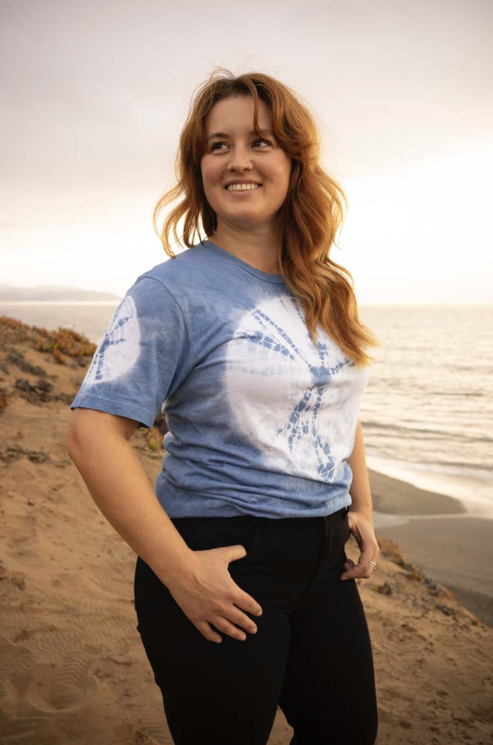 Gil Tee, Indigo - Medium