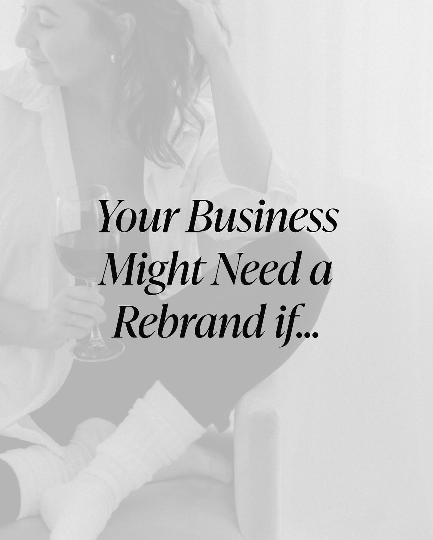 The tell-all signs that&rsquo;s your business needs a rebrand 👀

Sometimes it&rsquo;s easier to avoid these harsh truths and carry on, but the truth is that your DIY branding is actually holding your business back in more ways than you can think of.