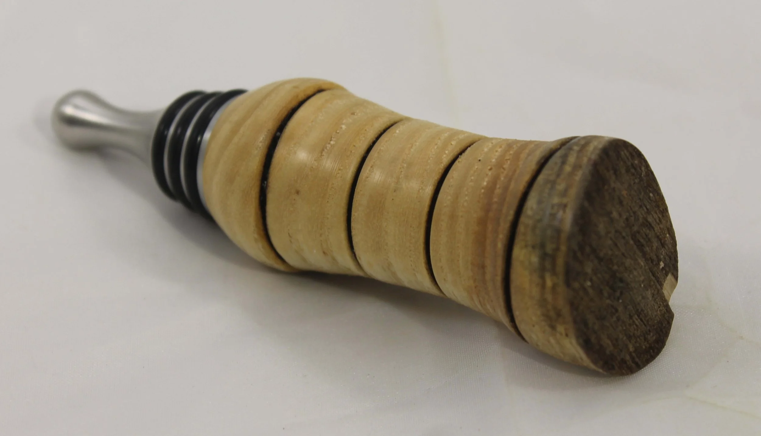 WS145 - Natural Edge Bark Ash
This piece is burnished with V-grooves which are burned to give it a nice contrast.  
$25