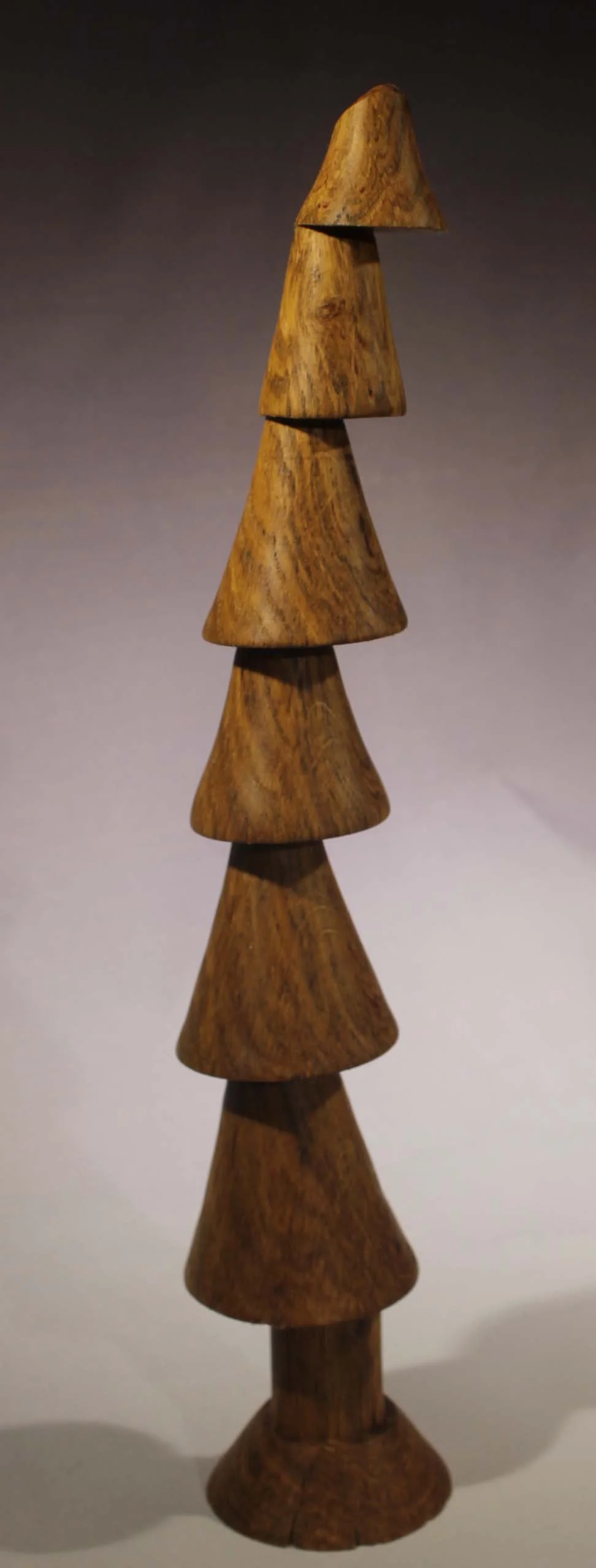 CO67  -  Crazy Crooked Christmas Tree  -  Spalted Poplar  -  2 ¼” base x  12” high.