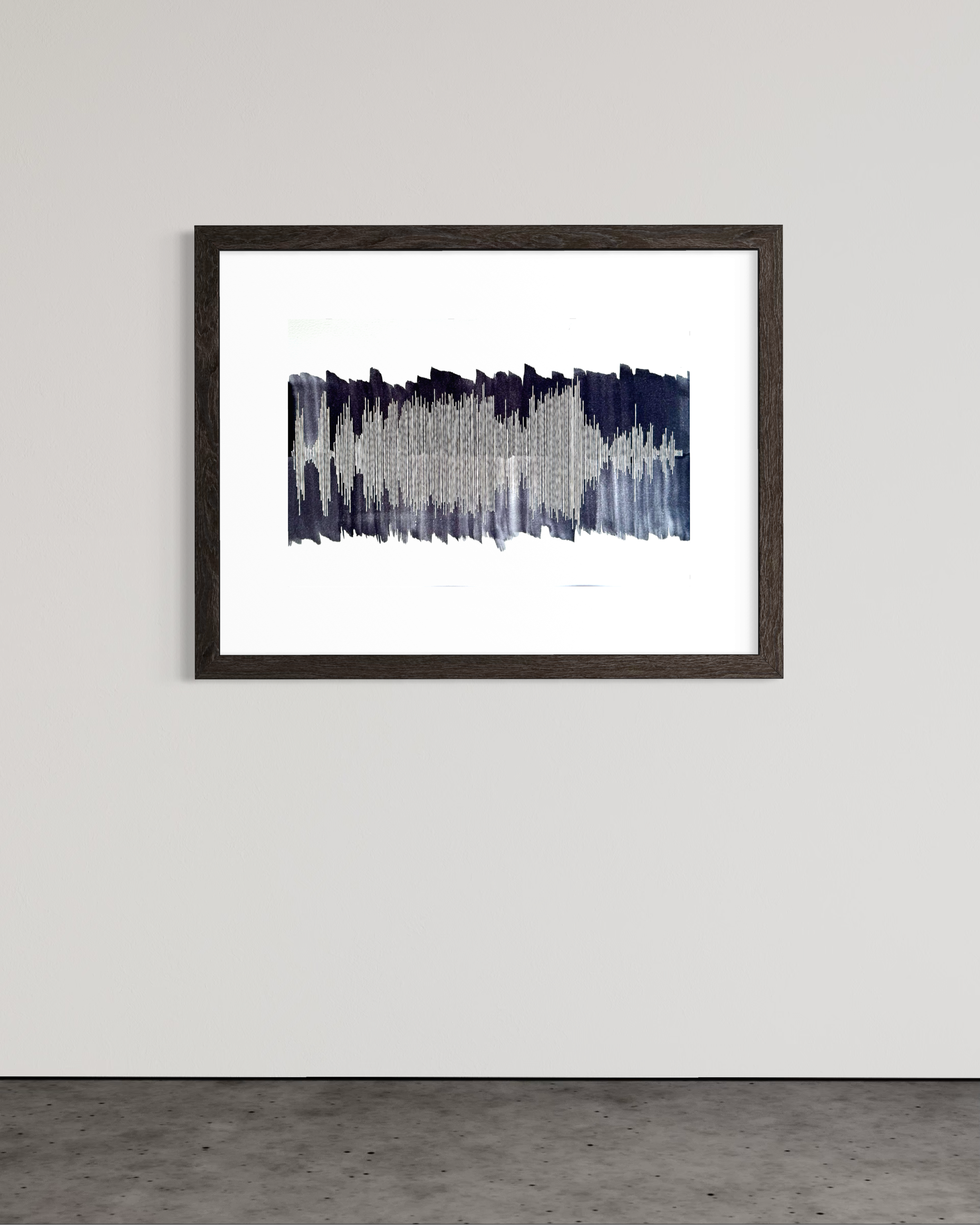 ATTRACTION - Encre de Chine et broderie sur papier  (2026) - 50x70 cm 