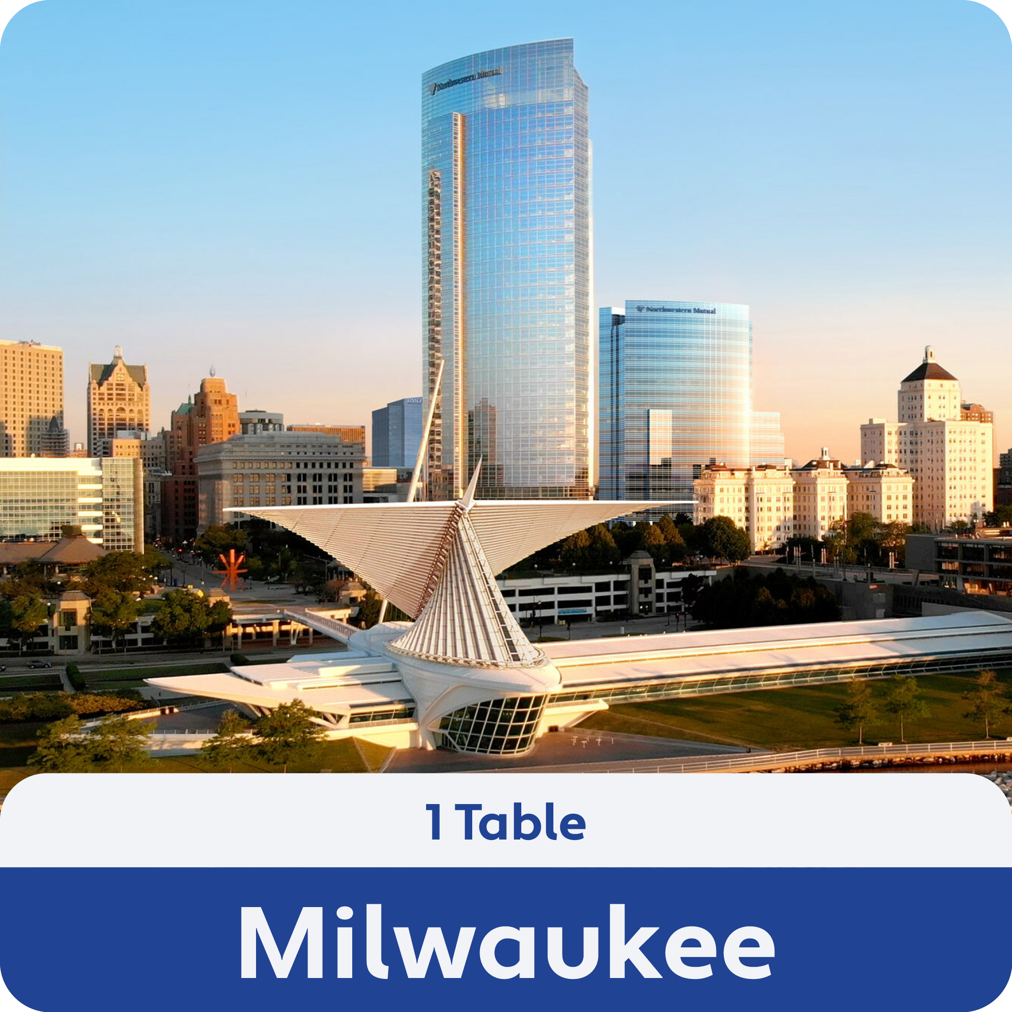 Milwaukee: 1 Table