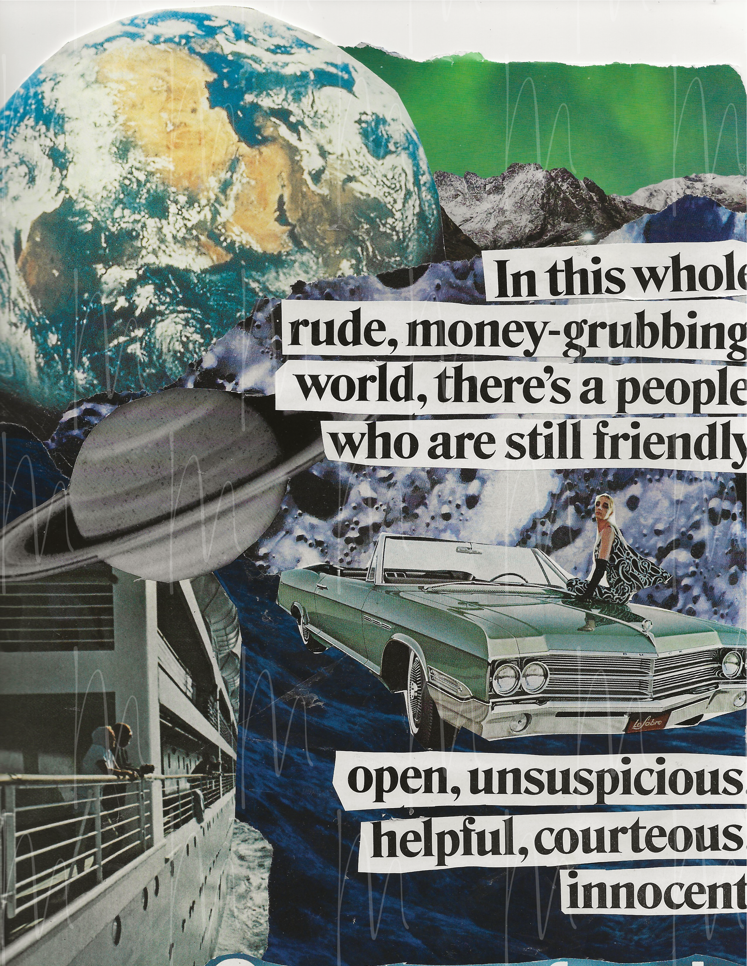 in this world - framed