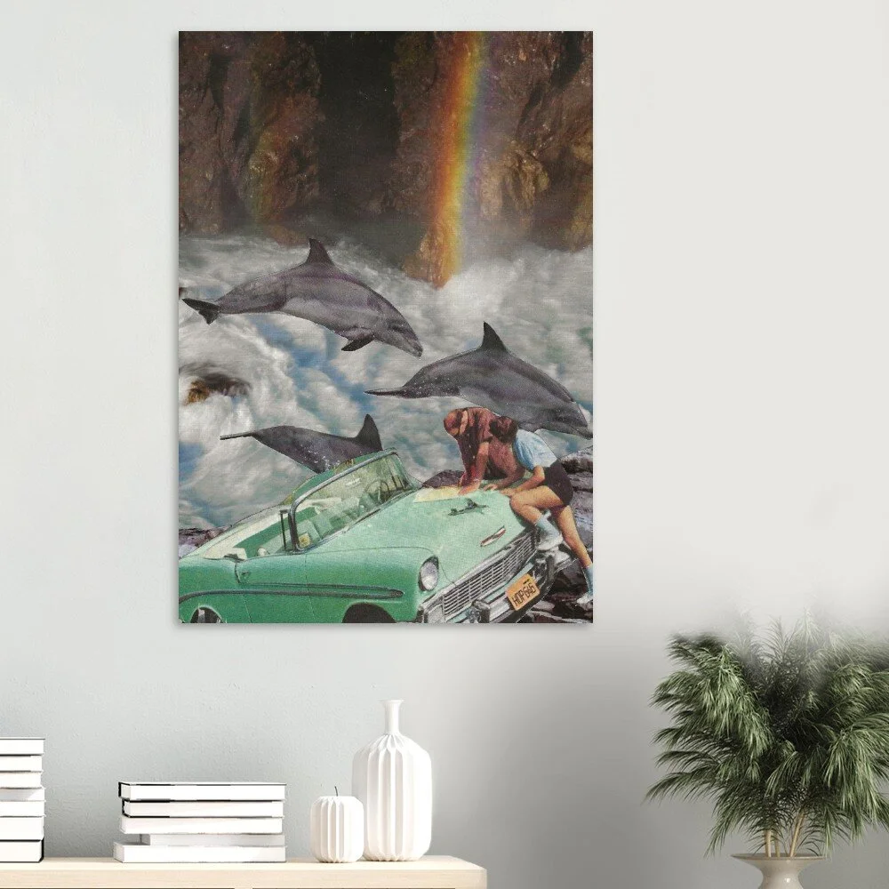 lost somewhere - aluminum print