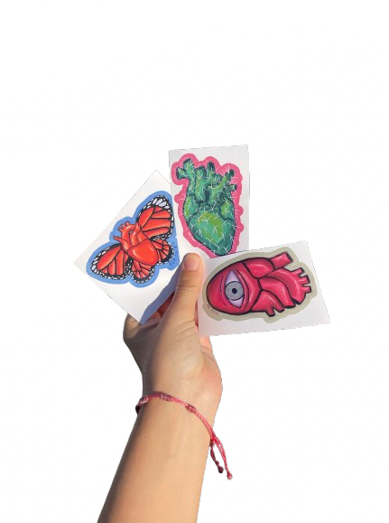 Set de 6 stickers