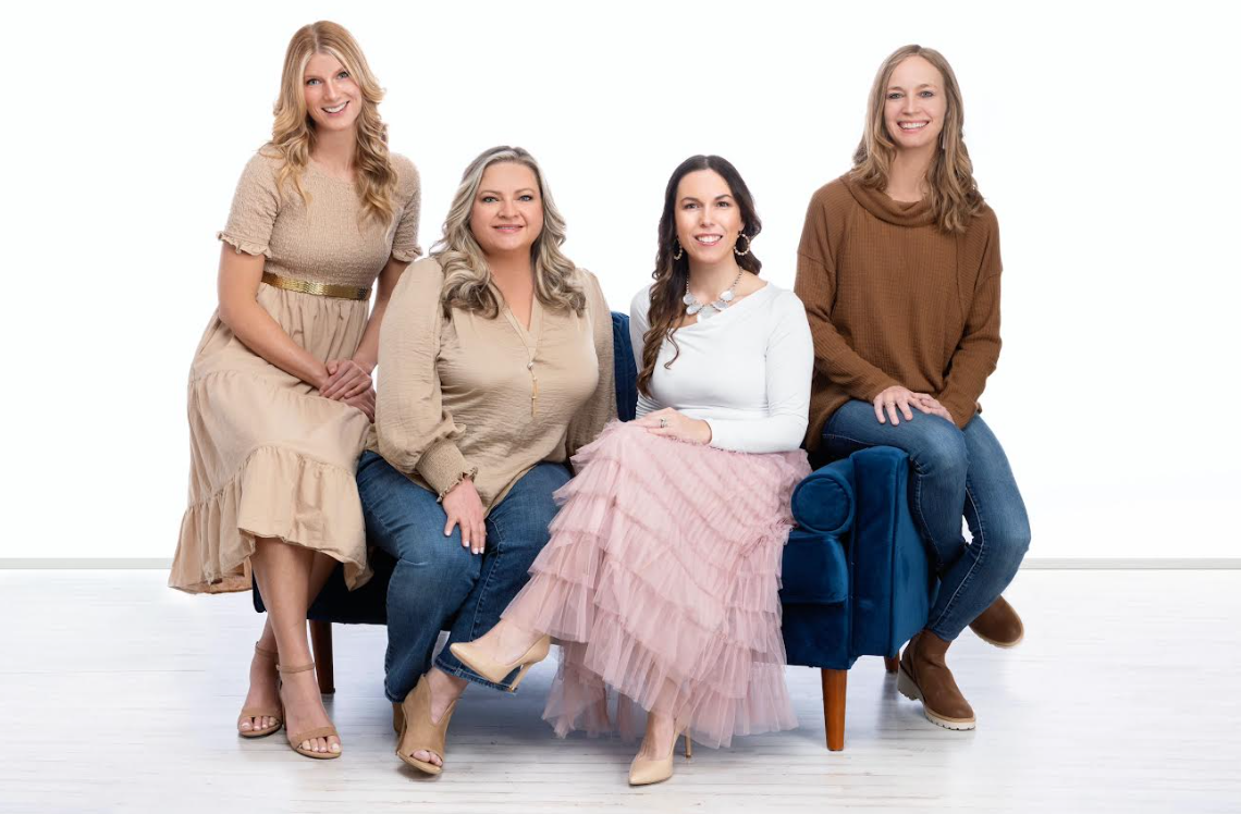 The Chiropractic Place for Mommy and Me female Doctors of Chiropractic which include Dr Michelle Parker, Dr Leslie Hasbini, Dr Jessica Faulkenberry, and Dr Kayla Ahlfinger