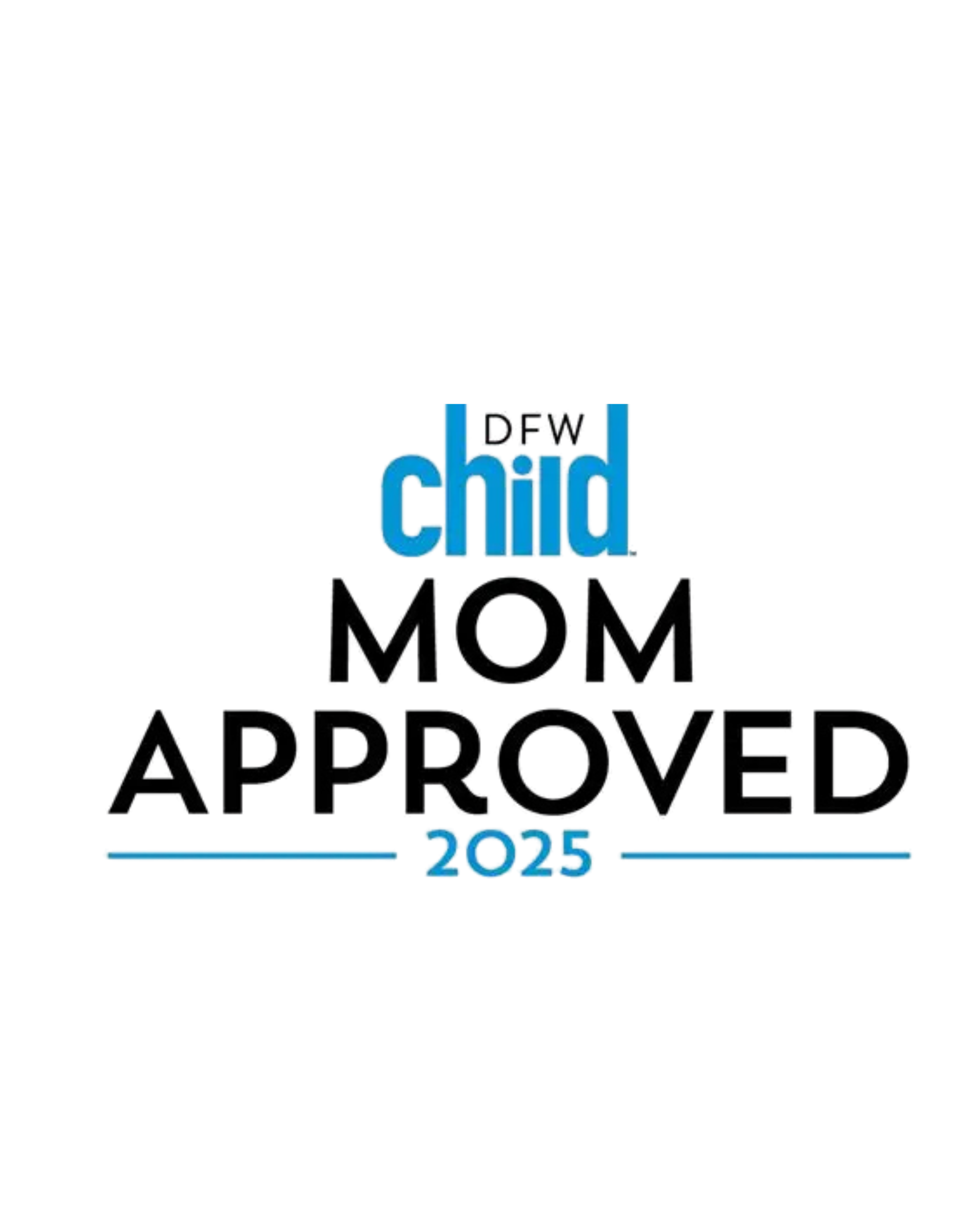 DFW Mom Approved 2025 Logo for Pediatric Chiropractic