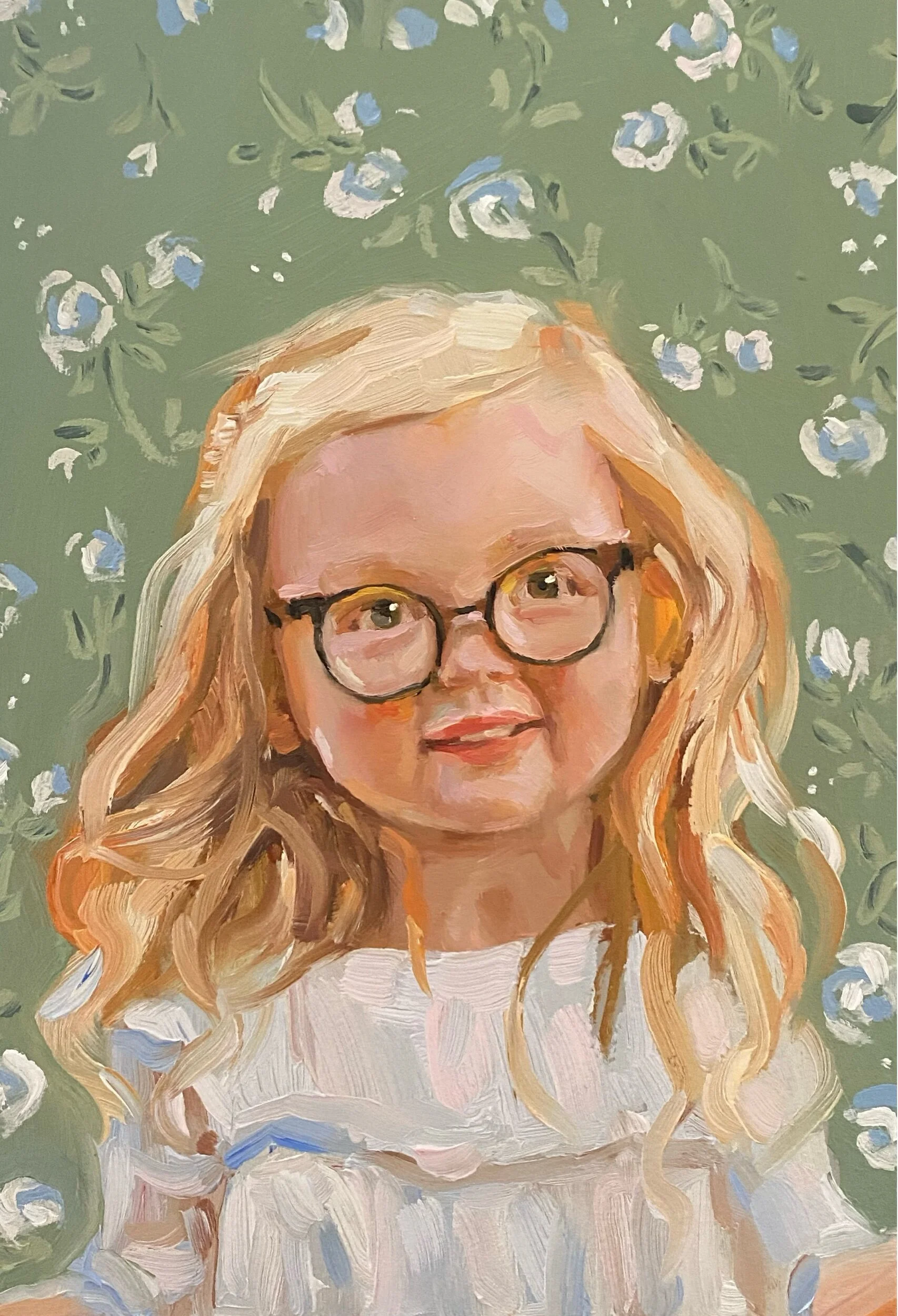 5x7 Portrait Oil Painting