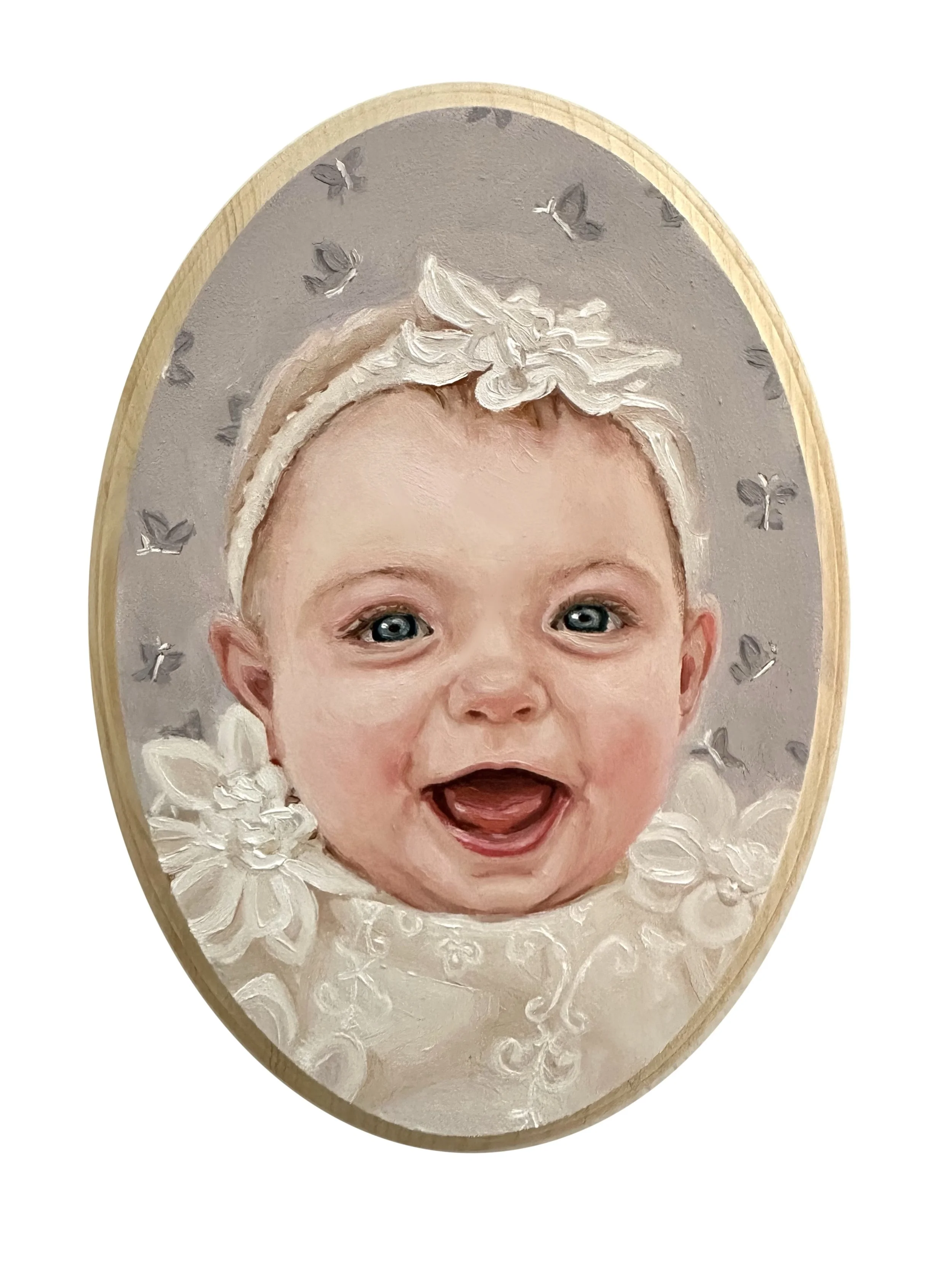 Medium Oval Portrait Oil Painting
