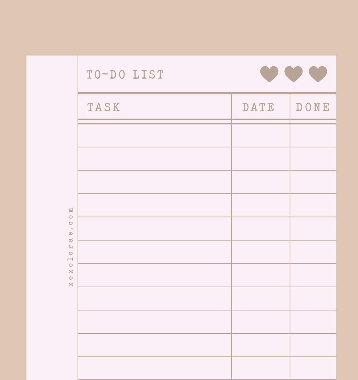 To Do List Blush Pink edition ✦ Digital Download✦